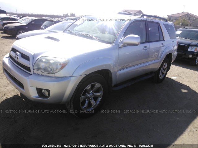 JTEBU14R28K017986 - 2008 TOYOTA 4RUNNER SR5/SPORT SILVER photo 2