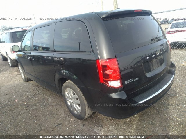 2C4RDGBG8JR179443 - 2018 DODGE GRAND CARAVAN SE BLACK photo 3