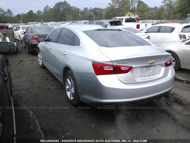 1G1ZC5ST3GF275946 - 2016 CHEVROLET MALIBU LS SILVER photo 3