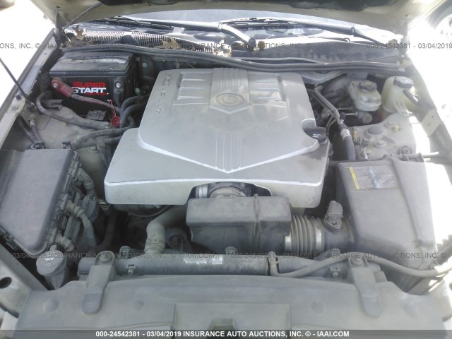 1G6DP567750159090 - 2005 CADILLAC CTS HI FEATURE V6 GOLD photo 10