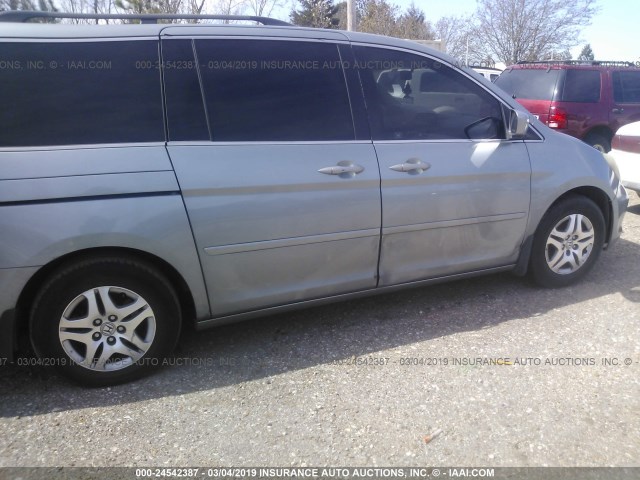 5FNRL38646B013689 - 2006 HONDA ODYSSEY EXL Light Blue photo 6