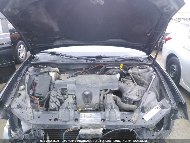 2G2WR524451189314 - 2005 PONTIAC GRAND PRIX GTP BLACK photo 10