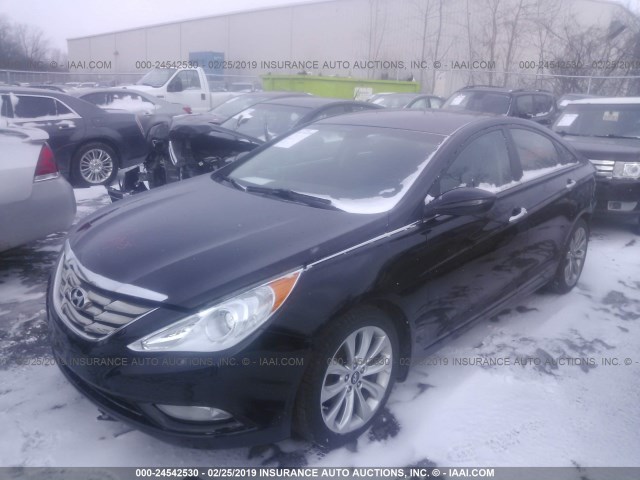 5NPEC4AC8CH422165 - 2012 HYUNDAI SONATA SE/LIMITED BLACK photo 2