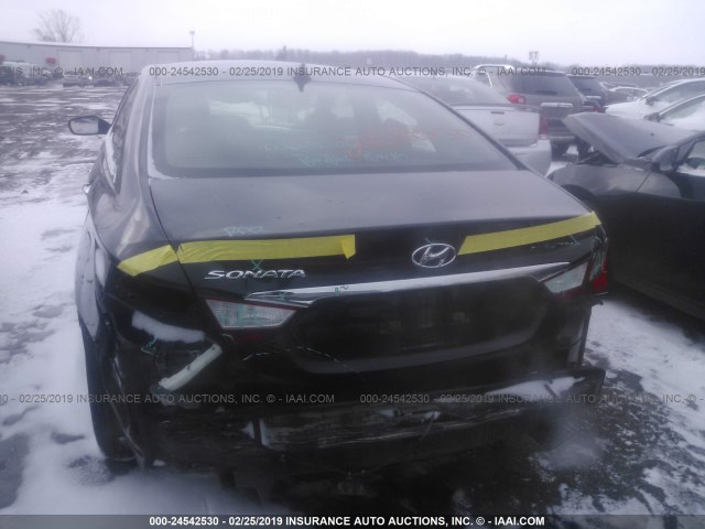 5NPEC4AC8CH422165 - 2012 HYUNDAI SONATA SE/LIMITED BLACK photo 6