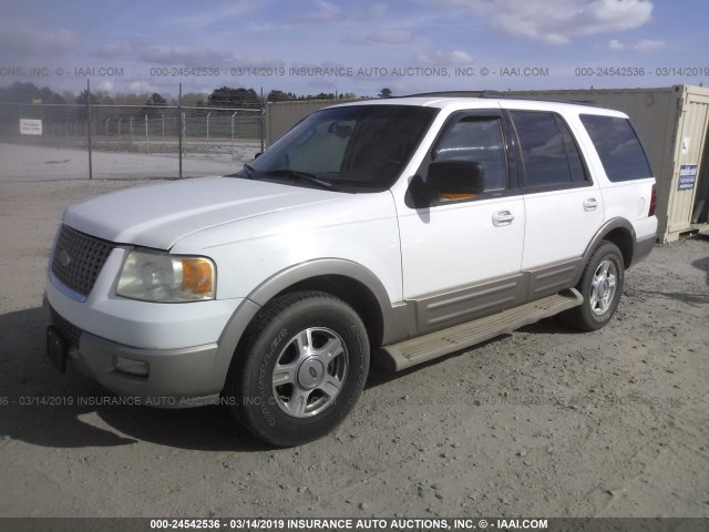 1FMRU17W74LA47697 - 2004 FORD EXPEDITION EDDIE BAUER WHITE photo 2