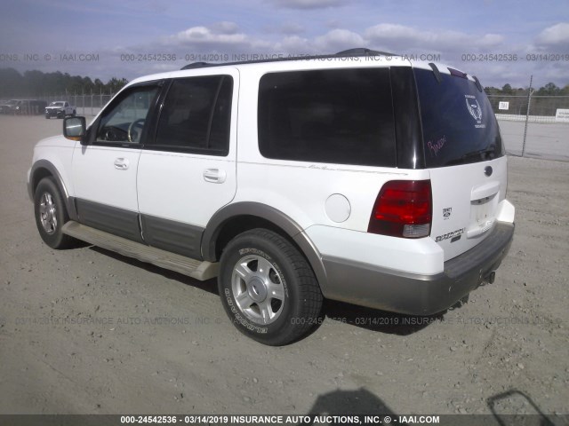 1FMRU17W74LA47697 - 2004 FORD EXPEDITION EDDIE BAUER WHITE photo 3