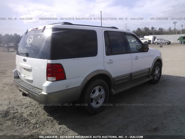 1FMRU17W74LA47697 - 2004 FORD EXPEDITION EDDIE BAUER WHITE photo 4