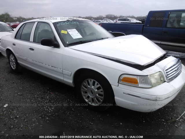 2FAFP74W24X131389 - 2004 FORD CROWN VICTORIA LX WHITE photo 1