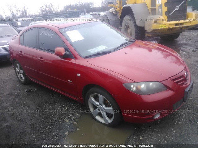 JM1BK323941204582 - 2004 MAZDA 3 S RED photo 1