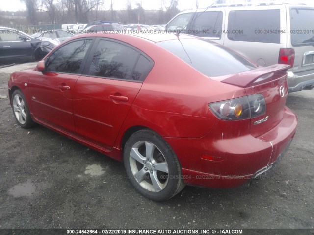 JM1BK323941204582 - 2004 MAZDA 3 S RED photo 3