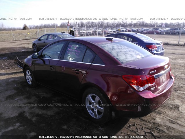 1G1PE5SB5G7199567 - 2016 CHEVROLET CRUZE LIMITED LT BURGUNDY photo 3