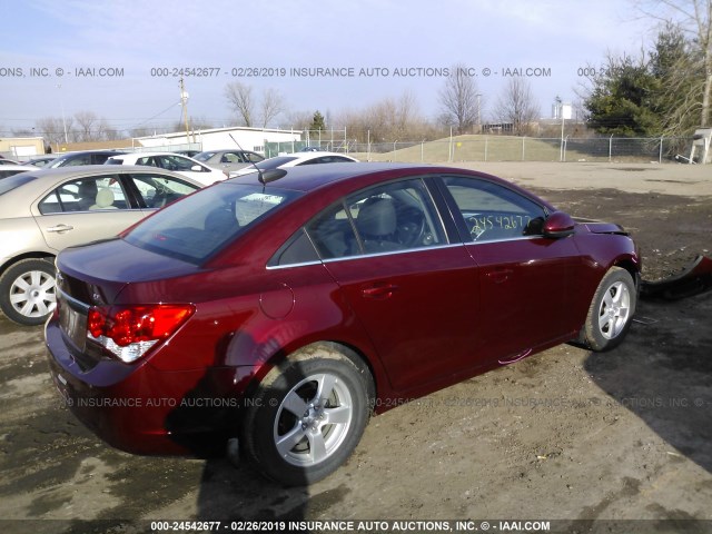 1G1PE5SB5G7199567 - 2016 CHEVROLET CRUZE LIMITED LT BURGUNDY photo 4