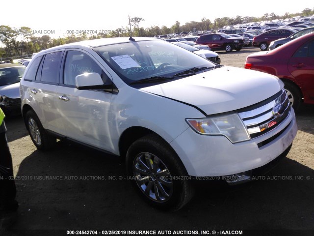 2FMDK3JC5ABB56214 - 2010 FORD EDGE SEL WHITE photo 1