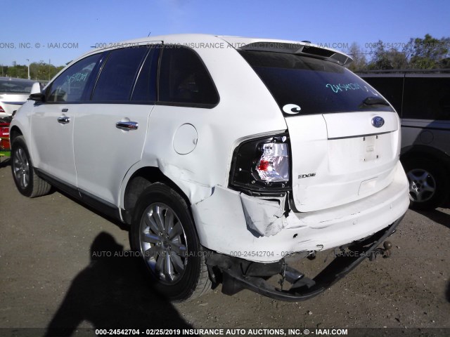 2FMDK3JC5ABB56214 - 2010 FORD EDGE SEL WHITE photo 6