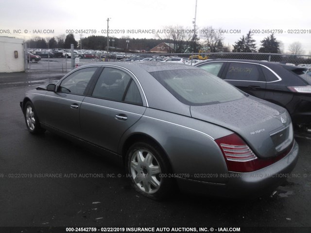 WDBVF78J18A002404 - 2008 MAYBACH MAYBACH 57 GRAY photo 3