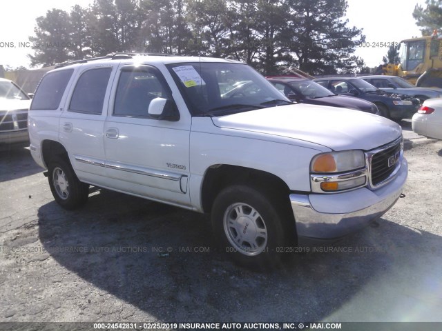 1GKEC13V32J173149 - 2002 GMC YUKON WHITE photo 1