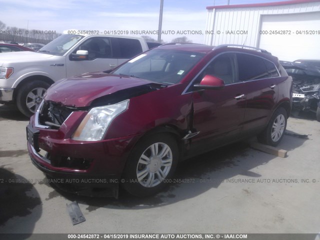 3GYFNGE39DS598539 - 2013 CADILLAC SRX LUXURY COLLECTION RED photo 2