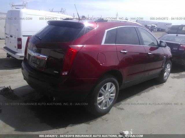 3GYFNGE39DS598539 - 2013 CADILLAC SRX LUXURY COLLECTION RED photo 4