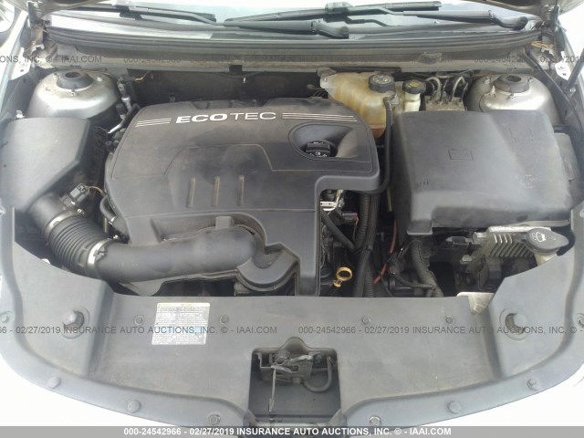 1G1ZG57B69F112098 - 2009 CHEVROLET MALIBU LS SILVER photo 10