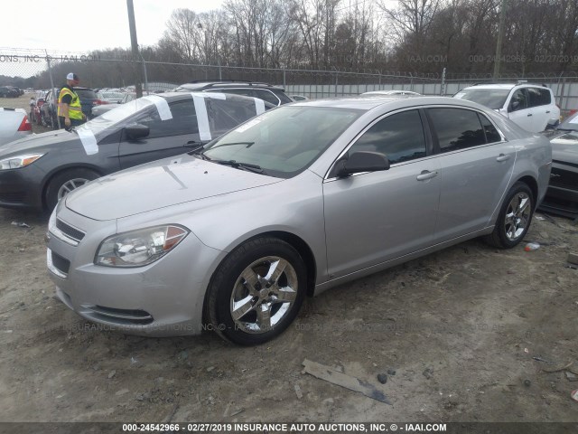 1G1ZG57B69F112098 - 2009 CHEVROLET MALIBU LS SILVER photo 2