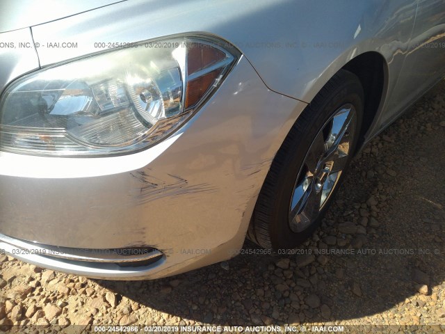 1G1ZG57B69F112098 - 2009 CHEVROLET MALIBU LS SILVER photo 6