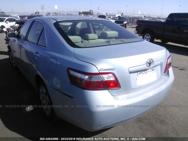 4T1BE46K67U509566 - 2007 TOYOTA CAMRY NEW GENERAT CE/LE/XLE/SE Light Blue photo 3