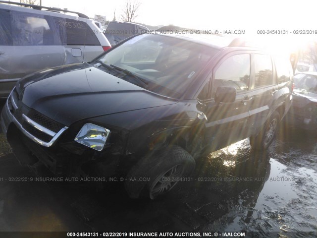 4A4MN31S28E017412 - 2008 MITSUBISHI ENDEAVOR SE BLACK photo 2