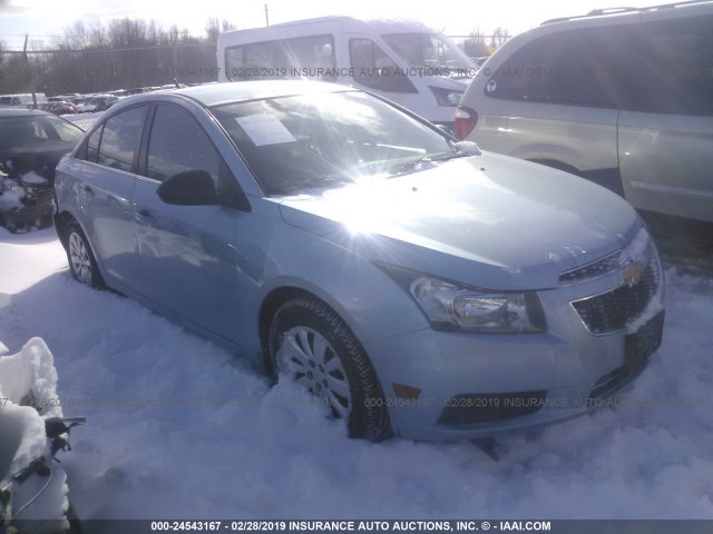 1G1PD5SH6B7159420 - 2011 CHEVROLET CRUZE LS BLUE photo 1