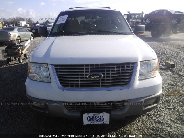 1FMRU17L13LA42841 - 2003 FORD EXPEDITION EDDIE BAUER WHITE photo 6