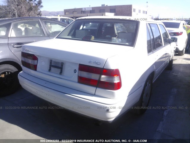 YV1KS9600V1120522 - 1997 VOLVO 960 WHITE photo 4