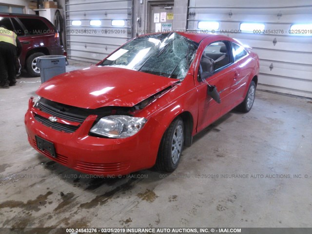 1G1AD1F56A7195184 - 2010 CHEVROLET COBALT 1LT RED photo 2