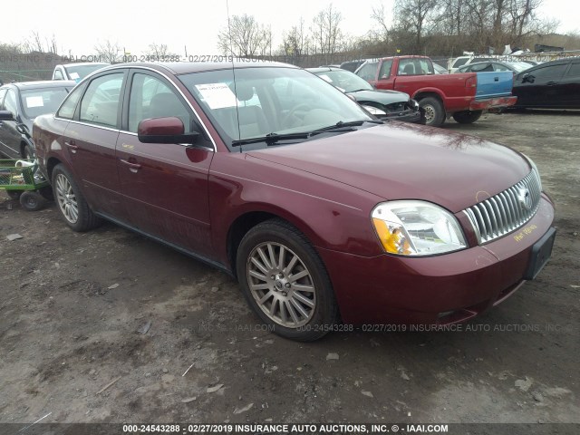 1MEFM43115G625322 - 2005 MERCURY MONTEGO PREMIER MAROON photo 1