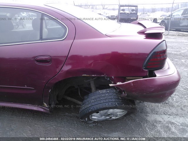 1G2NE52E35M218709 - 2005 PONTIAC GRAND AM SE RED photo 6