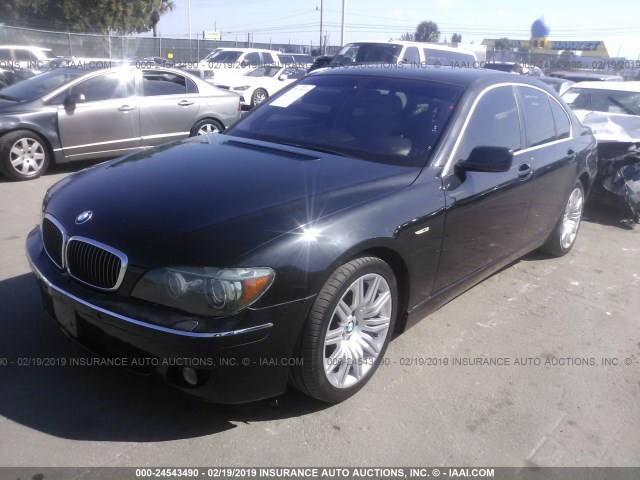 WBAHL83577DT09481 - 2007 BMW 750 I BLACK photo 2