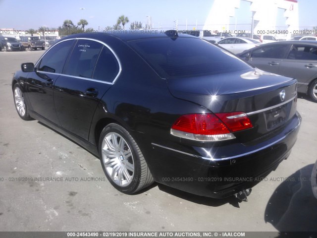 WBAHL83577DT09481 - 2007 BMW 750 I BLACK photo 3