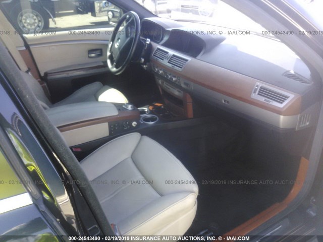 WBAHL83577DT09481 - 2007 BMW 750 I BLACK photo 5