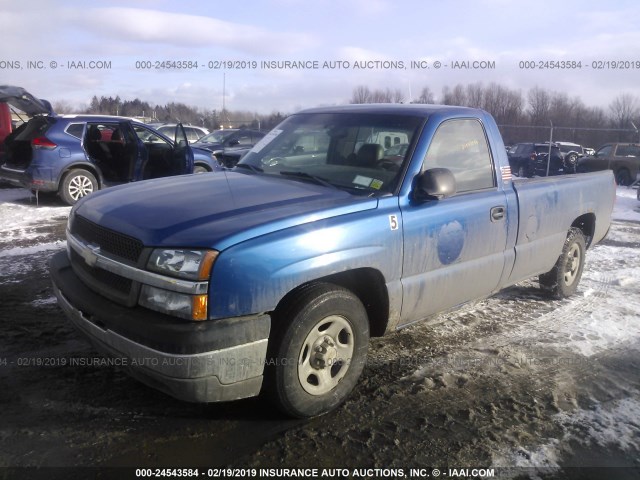 1GCEC14V13Z344249 - 2003 CHEVROLET SILVERADO C1500 BLUE photo 2