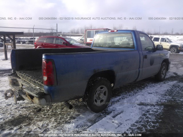 1GCEC14V13Z344249 - 2003 CHEVROLET SILVERADO C1500 BLUE photo 4