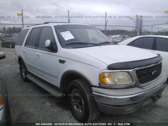 1FMRU17W91LA67154 - 2001 FORD EXPEDITION EDDIE BAUER WHITE photo 1