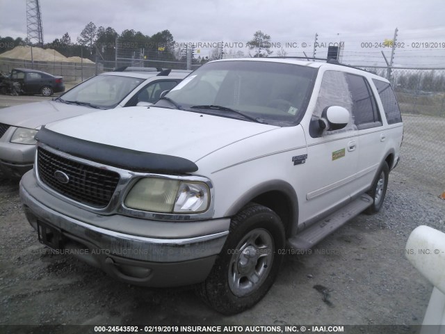 1FMRU17W91LA67154 - 2001 FORD EXPEDITION EDDIE BAUER WHITE photo 2