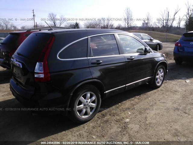 5J6RE48798L035240 - 2008 HONDA CR-V EXL BLACK photo 4