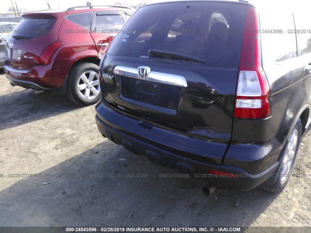 5J6RE48798L035240 - 2008 HONDA CR-V EXL BLACK photo 6