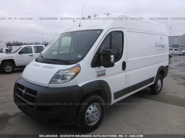 3C6TRVBG9HE538300 - 2017 RAM PROMASTER 1500 1500 HIGH WHITE photo 2