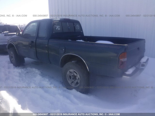 4TAWN72N7TZ105708 - 1996 TOYOTA TACOMA XTRACAB GREEN photo 3