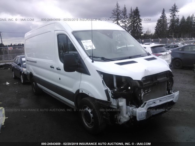 1FTYE2CM7JKA84421 - 2018 FORD TRANSIT T-150 WHITE photo 1