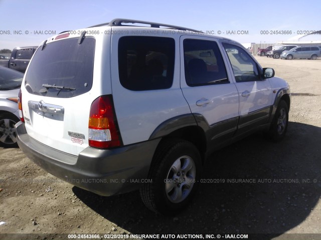 4F2CU09102KM17168 - 2002 MAZDA TRIBUTE LX/ES 白色 照片 4