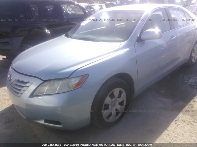 4T1BE46K58U736233 - 2008 TOYOTA CAMRY CE/LE/XLE/SE Light Blue photo 2