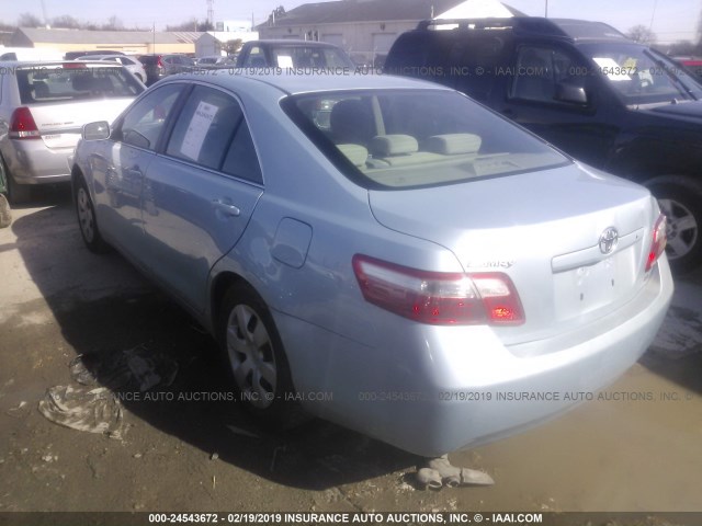 4T1BE46K58U736233 - 2008 TOYOTA CAMRY CE/LE/XLE/SE Light Blue photo 3