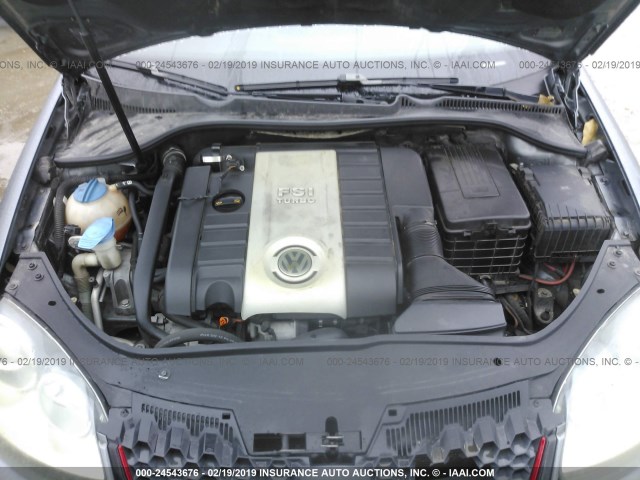 3VWBJ71K78M186303 - 2008 VOLKSWAGEN GLI ნაცრისფერი ფოტო 10