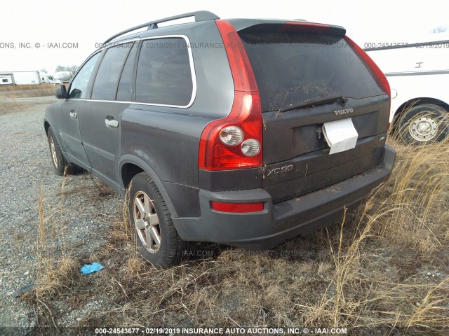 YV4CZ592961273197 - 2006 VOLVO XC90 GRAY photo 3